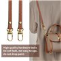 Bandoulière en Cuir pour Mini Sacs, Remplacement en Cuir Véritable sans Perforation pour Le Mini Bag, Petit Sac a Main Femme，Mar