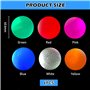 BORDEAG Lot de 6 balles de golf lumineuses à LED multicolores - Balles de golf lumineuses - Idéales pour l'entraînement de nuit