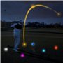 BORDEAG Lot de 6 balles de golf lumineuses à LED multicolores - Balles de golf lumineuses - Idéales pour l'entraînement de nuit