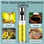 2 Pièces 100ml Vaporisateur d'huil de Cuisine avec Balance, Vaporisateur d'huile et de vinaigre, en Verre et en Acier Inoxydable