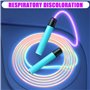 Corde à sauter lumineuse pour enfants, corde à sauter avec lumière LED pour enfants, corde à sauter réglable avec poignées antid