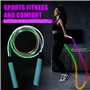 Corde à sauter lumineuse pour enfants, corde à sauter avec lumière LED pour enfants, corde à sauter réglable avec poignées antid