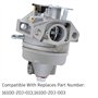 Ewillownm Compatible avec carburateur 16100-Z0J-013 pour moteurs Honda GC160 GC160A GC160LA GC160LE moteurs WN30AX1 EN2000 EN250