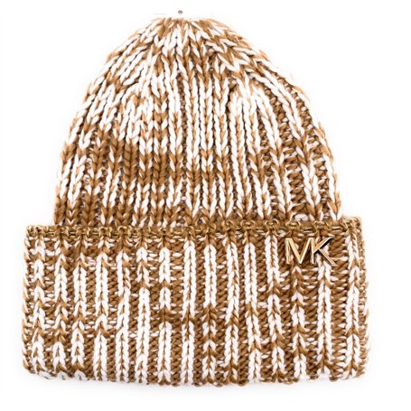 Michael Kors Bonnet pour femme - Bonnet en laine - Bonnet d'hiver - Taille unique - Bonnet tricoté - Laine acrylique douce - Log