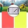 Olakin Set D'Arbitrage Football, Carton Arbitre Footballde Cartons Rouge et Jaune, avec Carnets Scores Crayon et 2 Sifflets en A