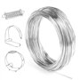 NVIYAM 1mm Fil Aluminium 30m Fil de Fer Souple Fil de Fer Souple Loisir Creatif Fil Tricotin Fil d'Artisanat En Aluminium Fil à