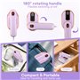 Mini Fer à Repasser Couture, 1000 W Fer à Repasser de Voyage, Portable Defroisseur Vapeur Vertical 2 en 1 Humide et Sèche, Mini