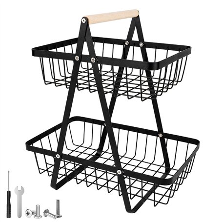 NVIYAM 2 Étages Corbeille à Fruits et Légumes