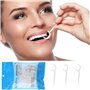 AMZFUK Lot De 100 Fils Dentaires De, Jetables En Soie Dentaire,Nettoyage Des Dents, Pour Enlever La Plaque Et Les Débris Aliment
