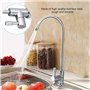 Robinet cuisine, 1/4 '' d'évier de cuisine en acier inoxydable Robinet Robinet Filtre à eau potable par osmose inverse, chrome