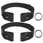 Firschoie 2 Pièces Ceinture Extensible Sans Boucle