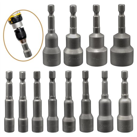 Xpieoyrm 12 Pièces Douille Visseuse