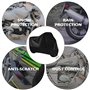 Mesybveo Housse Moto Imperméable, Housse de Protection pour Moto 190T Polyester, Bache Moto Exterieur Etanche avec Trous de Serr