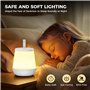 Diboniur Lampe de Chevet Enfant Tactile Veilleuse LED, Rechargeable Veilleuse Bébé Maternité avec 13 Couleurs, Veilleuse Adulte 
