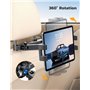 EOIWUY Support Tablette Voiture, [Bras d'Extension Pliable] Rotation à 360° Support pour iPad Voiture, Porte Tablette Voiture En