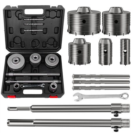 WinGluge Kit de Couronnes de Forage Creuses pour Béton 30mm
