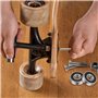 JUHONNZ Outils de Skate,Outils de Skate Tout-en-Un Accessoire d'outil de Planche à roulettes en T avec Tournevis Cruciforme de T