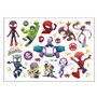 Caricature Spiderman 8 feuilles Kid-friendly Tatouage Ensemble Temporaire