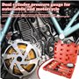 Moteurs Testeur de Compression Kit: PRITOK Kit D'outils de Manomètre, Kit Testeur de Compression Standard for Testing Motorcycle