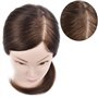 Tête de mannequin de 45 cm environ, cheveux 100% naturels avec fixation type serre-joint