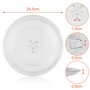 Assiette Tournante en Verre Type Y pour Micro-ondes