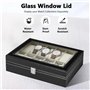 Coffret Montre avec Couvercle en Verre