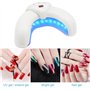 Horuili® Lampe à ongles pliable, appareil de luminothérapie, lampe à vernis à ongles à LED portable en forme de U, lampe de manu