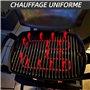 WOZLO Grille Barbecue,Barbecue,Weber Accessoires Barbecue,Élément Chauffant de Remplacement pour Barbecue, Compatible 66631 (rég