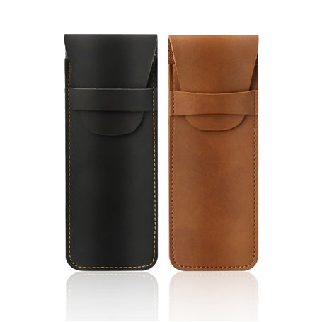 2 étuis en cuir PU faits à la main pour crayons