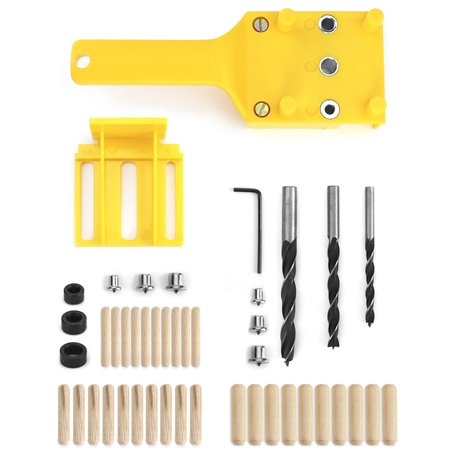 QWORK 44 Pièces Gabarit De Percage Tourillon
