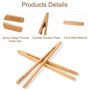Pince à Grille Pain, Lot de 12 Pince en Bambou Pinces de Cuisine Réutilisables 18 cm Pince à Thé pour Attraper facilement les To