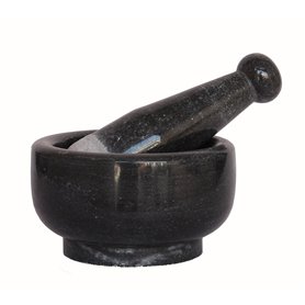 KLEO Ensemble de mortier et pilon en pierre naturelle de 12