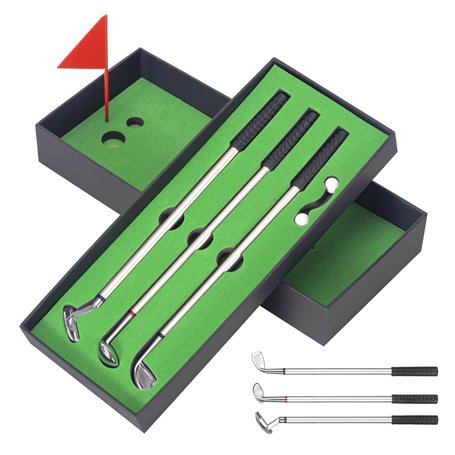 MumdoYAL Mini Golf,Cadeaux de Golf,Ensemble de stylos Golf,Golf Accessoire,avec Une boîte-Cadeau Noire