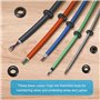 MumdoYAL 260 pièces rondelle caoutchouc,passe fil caoutchouc,joint caoutchouc,passe cable,7 Tailles, pour la protection des câbl