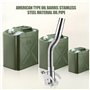Bec Verseur Jerrican Metal Bec Bidon Flexible en Acier pour Bidon Carburant Essence 5 10 20 Litres