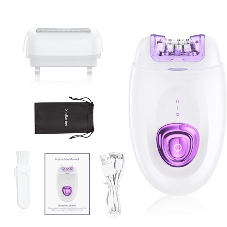 XinBarber Épilateur 2 en 1 pour femme - Appareil de rasage pour le visage