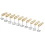 CTRICALVER 20 pcs En Laiton Perceuse Mandrin Précision 0.5-3.2mm En Laiton Pince De Serrage Mandrin Convient Outils Rotatifs Rec