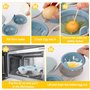 Pocheuses à Œufs Micro-Ondes Cuiseur Oeuf Micro Ondes Moule à Œufs 2 Tasses Cuit Oeuf Micro Onde Chaudière à Œufs Cuiseur à Vape