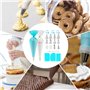 Brevanza 120 Pièces Ustensiles à Pâtisserie avec 100 Poche a Douille Patisserie Jetable, 10 Douille Patisserie, Ustensile Patiss