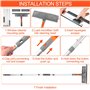 Newpop Kit Nettoyage Vitre Professionnel, Lave Vitre Telescopique pour Fenêtre, Raclette Vitre avec Manche en Aluminium Jusqu'à