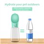 Newaner Bouteille d'eau Portable pour Chien,550ml Bouteille d'eau de Voyage antibactérienne de qualité Alimentaire pour Chien et