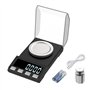 KUBEI Rechargeable par USB 100g/0.001g Balance de Precision Milligrammes Balance de Poche Balances de Bijoux
