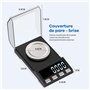 KUBEI Rechargeable par USB 100g/0.001g Balance de Precision Milligrammes Balance de Poche Balances de Bijoux,Balance de Cuisine 