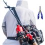 HWSWSH Sac de Pêche en Plein Air Pêche Tissu d'Oxford Extérieur Fishing Bag Multifonctionnel avec Sangles réglables, Grande capa