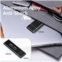 Boîtier M.2 SSD NVME(Not NFGG),USB Adaptateur Externe USB3.1 Gen2 USB-C Boîtier Disque Dur pour M.2 PCIe NVME M-Key 2230/2242/22