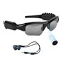 Hereta Lunettes de Soleil Bluetooth 5 m avec Carte Micro SD Extensible jusqu'à 32 Go avec MP3 + Bluetooth + Appareil Photo + Fon