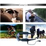 Hereta Lunettes de Soleil Bluetooth 5 m avec Carte Micro SD Extensible jusqu'à 32 Go avec MP3 + Bluetooth + Appareil Photo + Fon