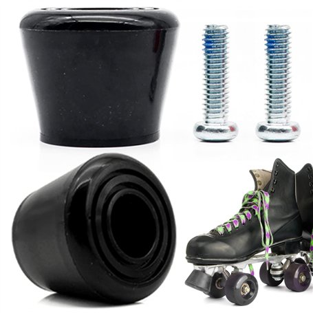 INHEMING 2Pcs Butées d'orteils en PU avec Boulons pour Patins à roulettes