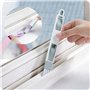Brosse de Nettoyage pour Fentes de fenêtre,Paquet de 4 Brosse de Nettoyage pour rainure 2 en 1 Brosse de Nettoyage pour Petits F