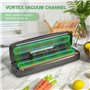 WOCVRYY Machine Sous Vide Alimentaire 6 en 1 Appareil sous Vide alimentaire Pour la Conservation Des Aliments, Avec Mode Sec et 